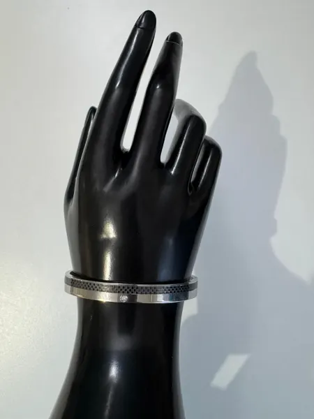 Bracelet en acier inoxydable argenté