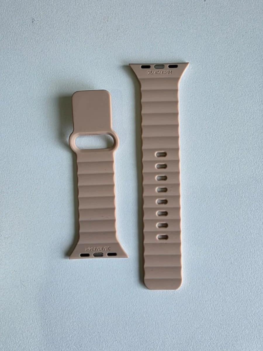 Bracelet silicone couleur saumon pour Apple Watch 40/41mm