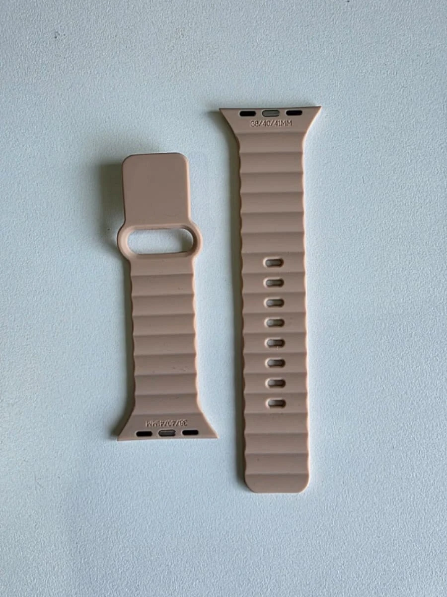 Bracelet silicone couleur saumon pour Apple Watch 40/41mm