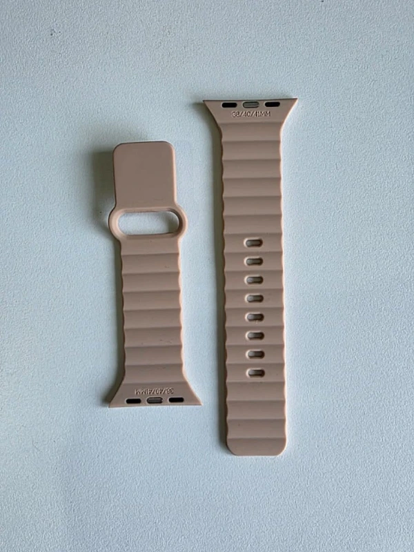 Bracelet silicone couleur saumon pour Apple Watch 40/41mm