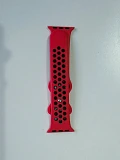Bracelet silicone rouge/noir Apple Watch