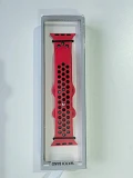 Bracelet silicone rouge/noir Apple Watch