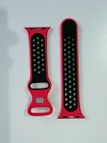 Bracelet silicone rouge/noir Apple Watch