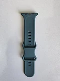 Bracelet silicone vert cactus Apple Watch cadran 42/44/45/49mm