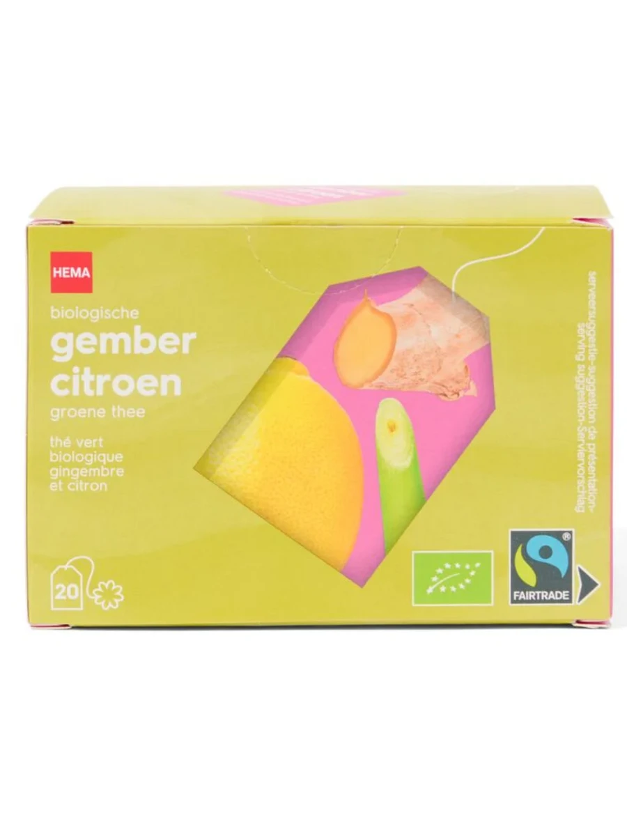 Thé Biologique gingembre citron HEMA