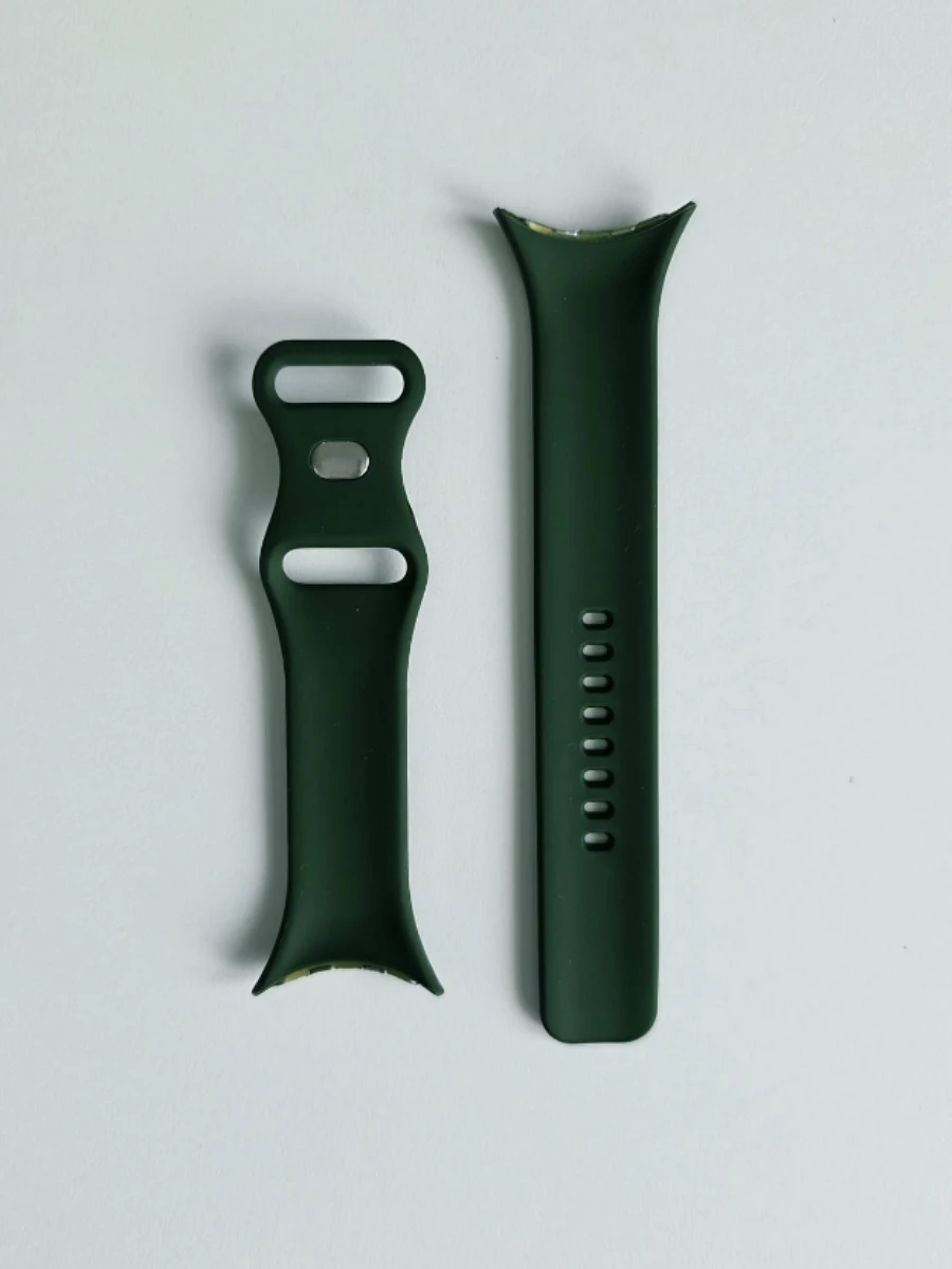 Bracelet silicone vert Google Pixel Watch 3 45mm