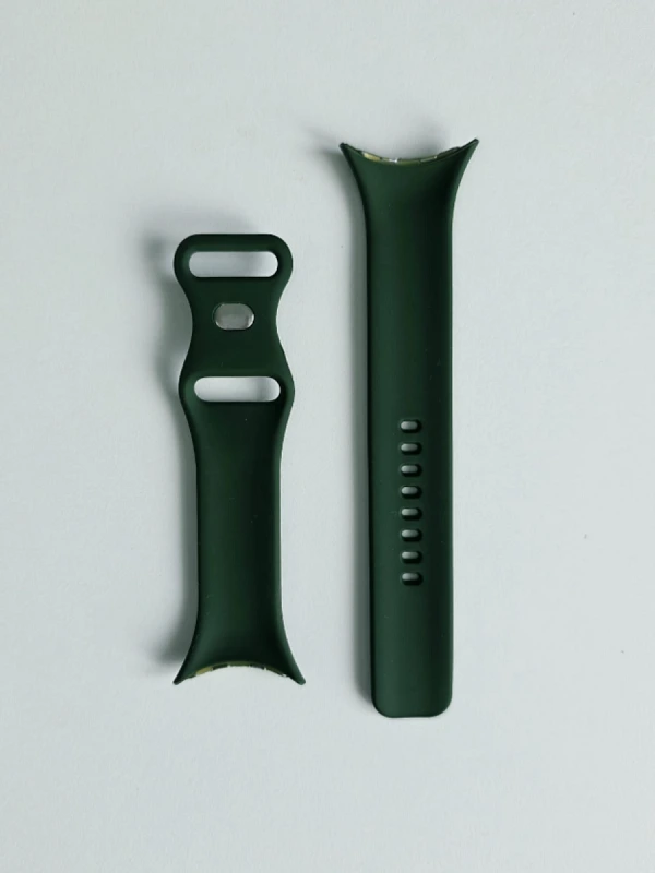 Bracelet silicone vert Google Pixel Watch 3 45mm