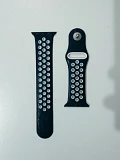 Bracelet silicone Apple Watch noir/blanc