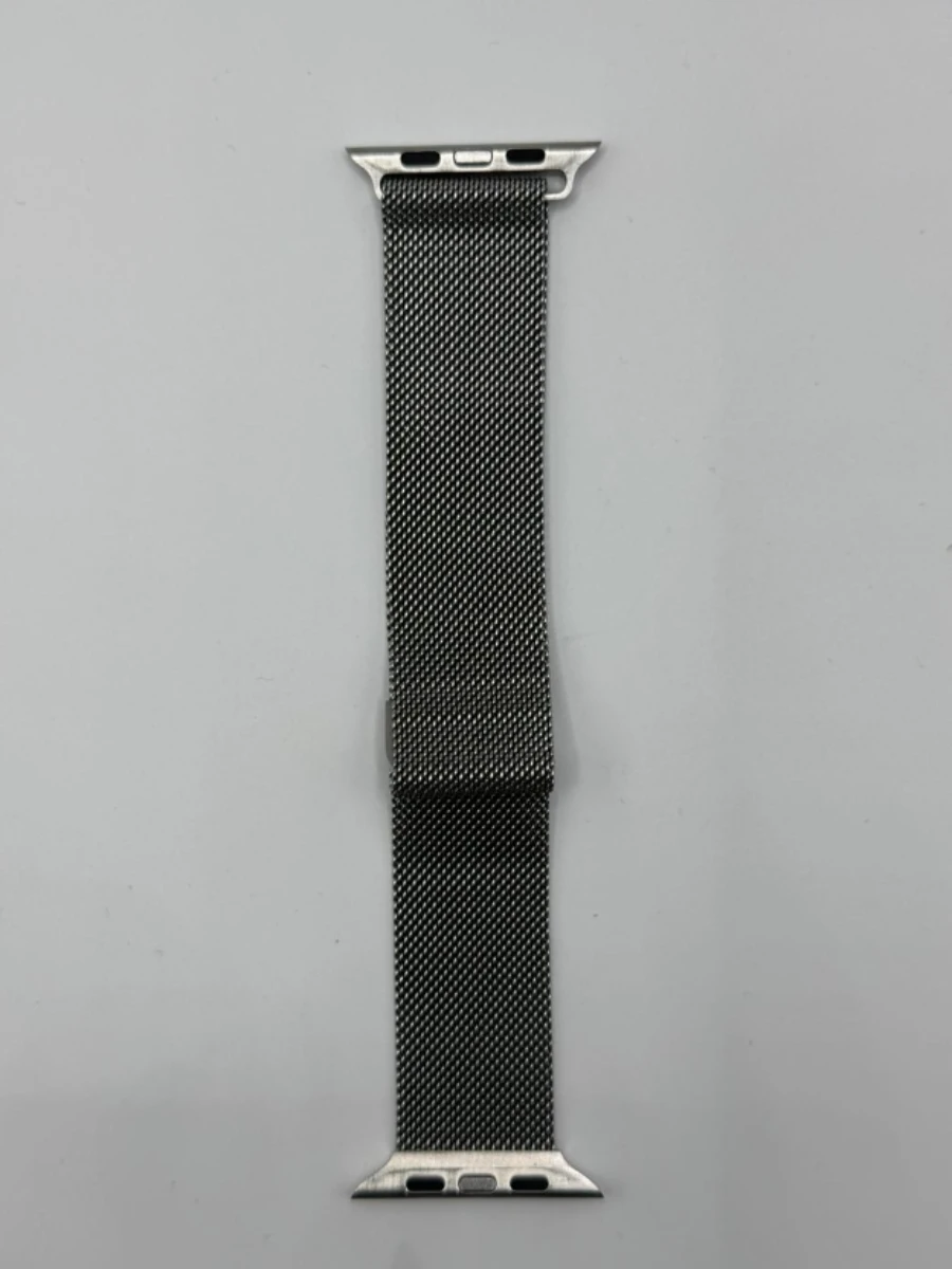 Bracelet Apple Watch 44mm acier inoxydable mailles fines