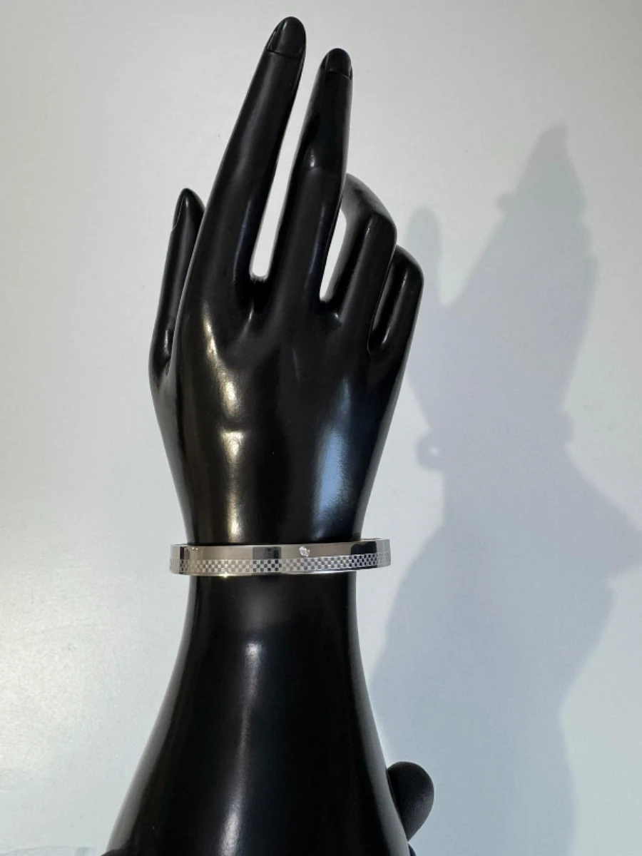 Bracelet en acier inoxydable argenté