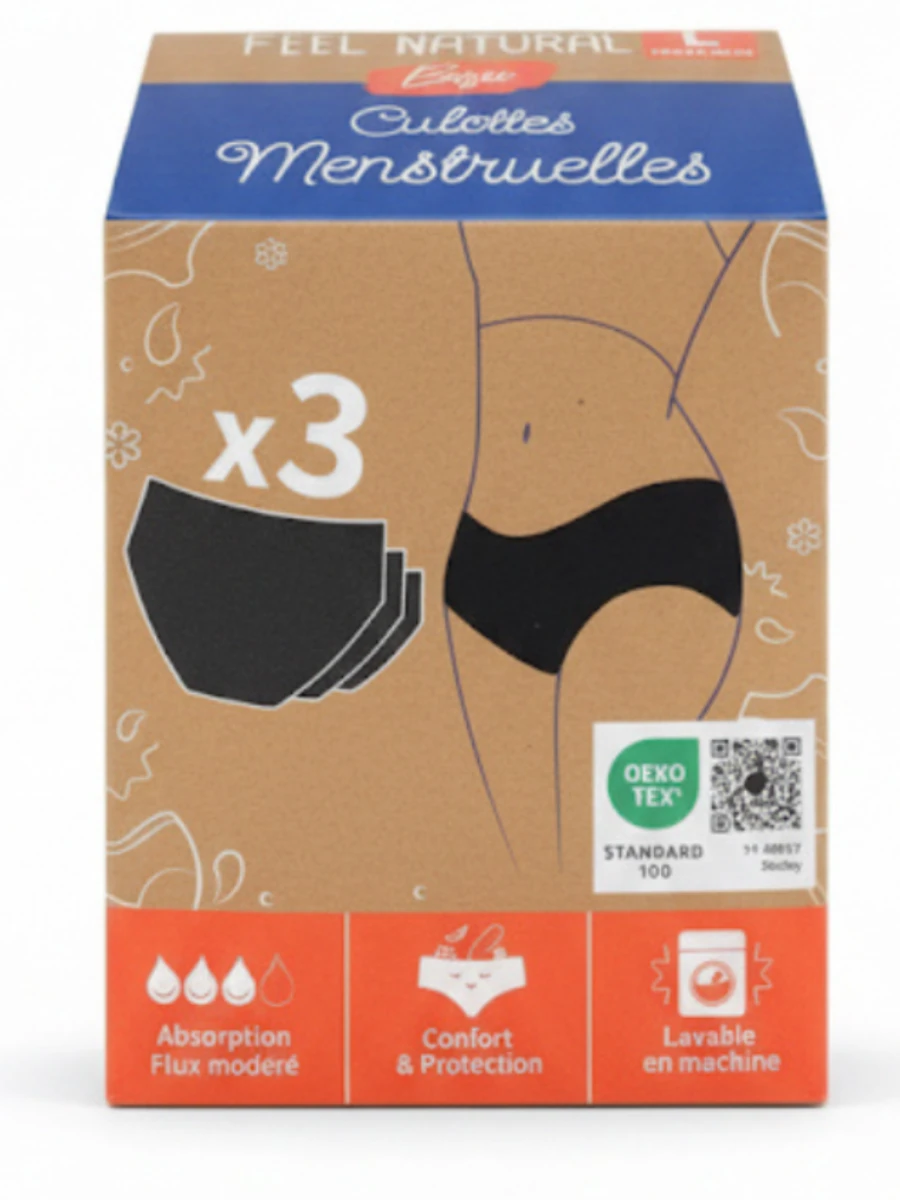 FEEL NATURAL Culottes menstruelles taille L