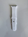 Bracelet silicone blanc Apple Watch cadran 42/44/45/49mm