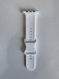 Bracelet silicone blanc Apple Watch cadran 42/44/45/49mm