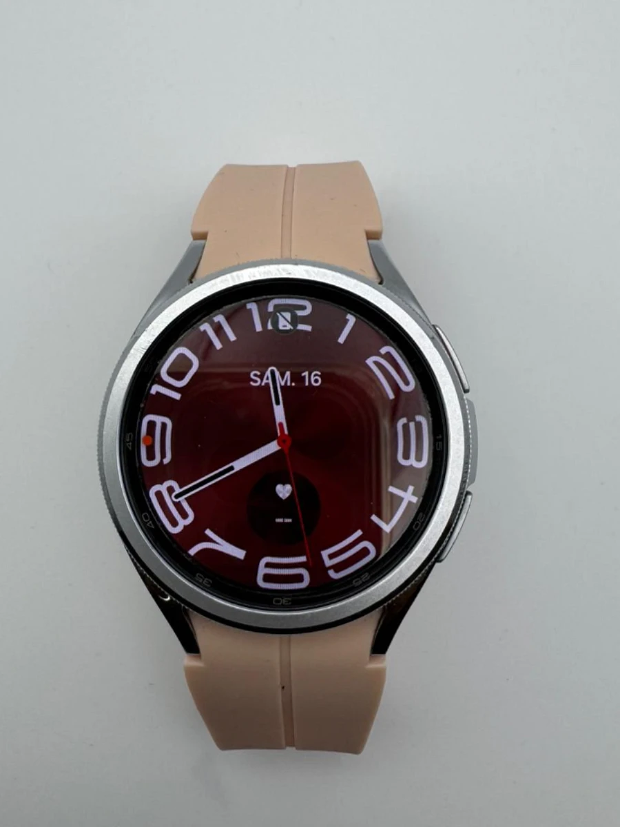 Galaxy Watch 6 Classic 43mm gris bracelet rose