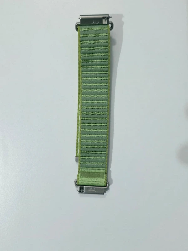 Bracelet tissu vert avec scratch Samsung Galaxy Watch 4/5/6/7