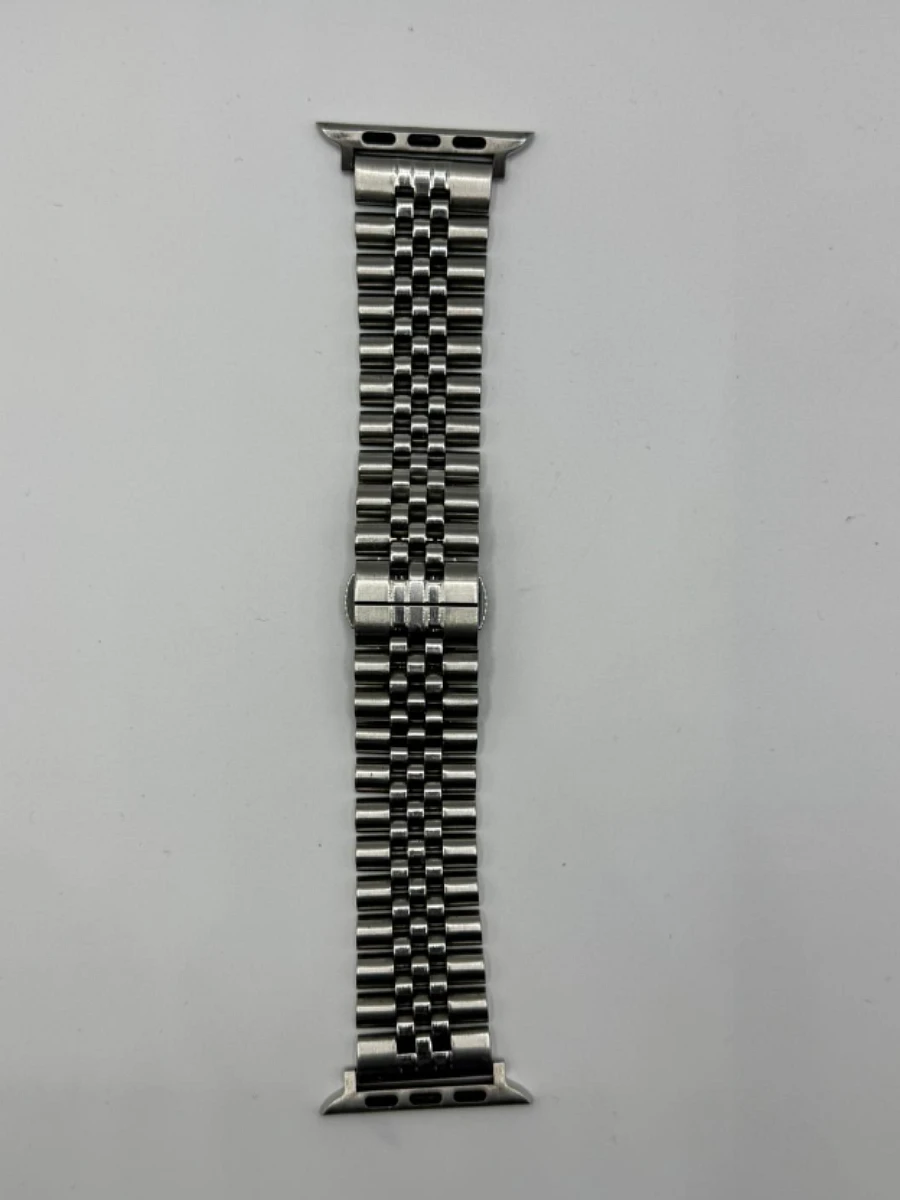 Bracelet Apple Watch 44mm acier inoxydable grande mailles