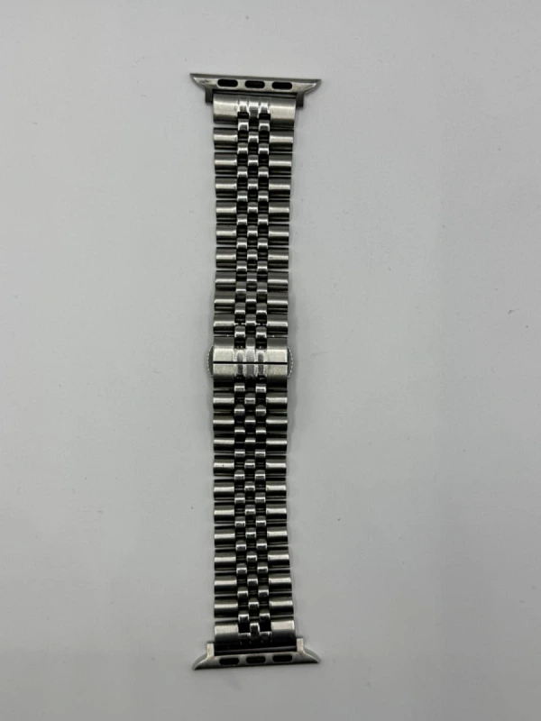 Bracelet Apple Watch 44mm acier inoxydable grande mailles