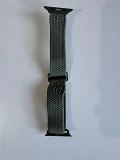 Bracelet Apple Watch 44mm tissu vert treillis