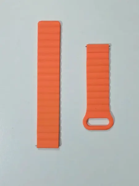 Bracelet silicone aimanté orange Samsung Galaxy Watch 4/5/6/7